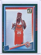 2025 Donruss WNBA Green Shimmer Rated Rookie NO. 92 Saniya Rivers, Connecticut S