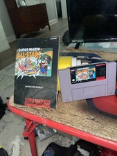 Super Mario All-Stars Super Nintendo Cartridge + Manual Tested Works Free Ship