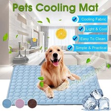 Dog Cooling Mat Summer Pet Pad Blanket Breathable Washable Bed for Dogs - Cats