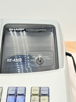 Sharp XE-A102 Electronic Cash Register With Keys And Cash Drawer