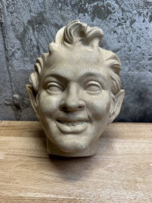 Satyr Mask Faun Of Vienna Ancient Roman Plaster Statue With Louvre Museum Seal