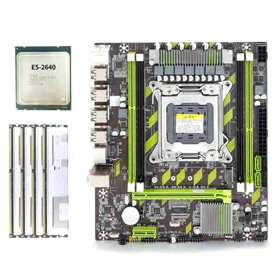 1X(X79 Mainboard Satz Xeon E5 2640 CPU E5-2640 mit LGA2011  4 StüCke 5639