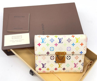 Louis Vuitton Monogram Multicolor Koala Trifold Wallet M58014 W/Box/Bag JP090078