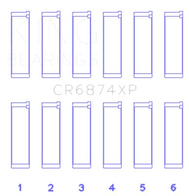#ad #ad King Engine Bearings For Subaru EZ30 EZ30D Performance Rod Bearing Set – Fits $134.99