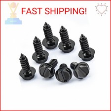 8pcs Premium Stainless Steel License Plate Screws Rust-proof Anti-rattle Lice