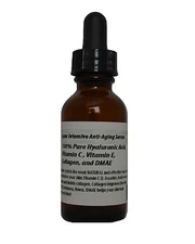 Super Intensive Anti-Aging Serum-100% Pure HA,Vitamin C+E, Collagen, and DMAE