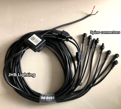 One set 8Way Wiring with Bluetooth Controller for CHASING Underglow Wheel Lights
