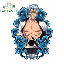 EARLFAMILY 5.1" Grimmjow Zangetsu Creative Anime Car Stickers Vinyl Trunk Decals