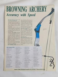 Browning Archery Sales Brochure 1992