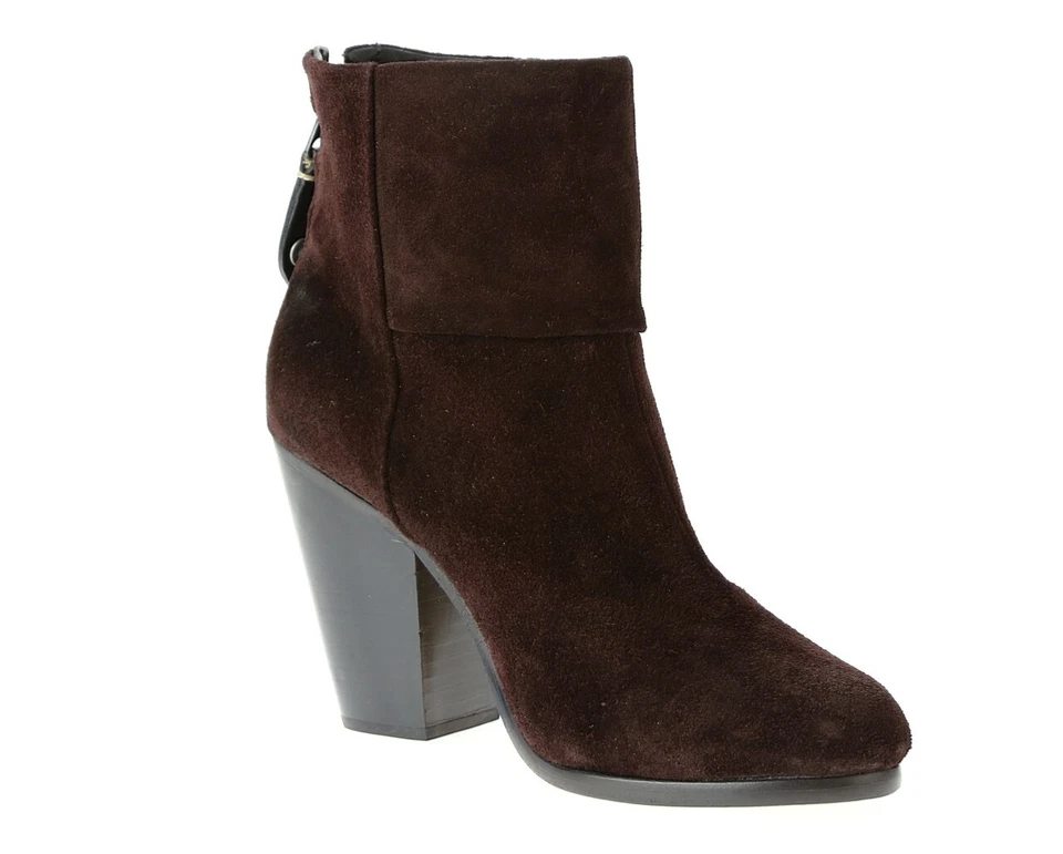 Botas cortas al tobillo de gamuza Newbury de trapo y hueso para mujer botines marrones talla 36 $595 Foto 3 de 4