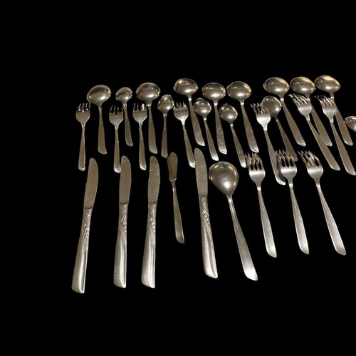 Posate Vintage 30 Pezzi Giappone Acciaio Inox Floreale Patter - Foto 5 di 23