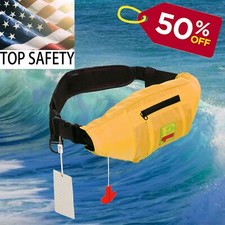 50 OFF Premium Manual Inflate Inflatable PFD Survival Buoyancy Life Jacket Vest