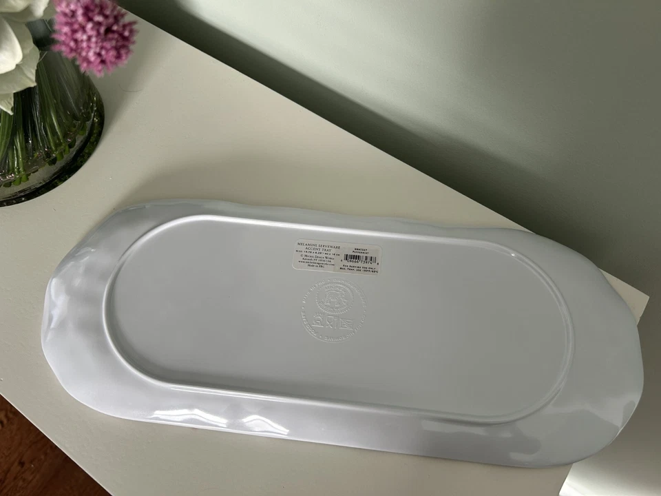 Michel Design Works Peppermint Melamine Serveware Accent Tray - Image 2 of 4