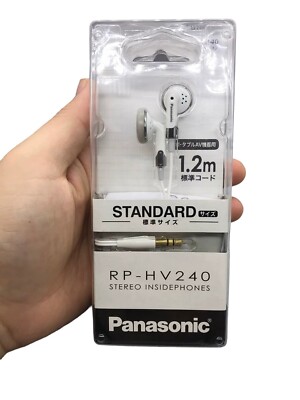 Panasonic RP-HV240 Portable Earbud Headphones -White 1.2m | eBay