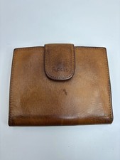 Rolfs Bifold Wallet Womens Brown Leather Cowhide Kisslock Coin Pouch Vintage
