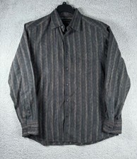 Jhane Barnes Shirt Mens Large Abstract Striped Classic Fit Casual Button Up