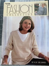 Vintage Crochet Leaflet Leisure Arts "Fashion Collection" 6 Designs