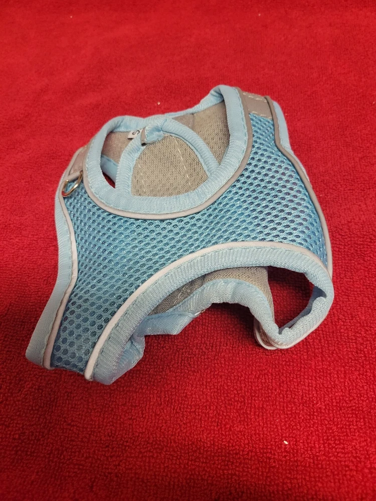 dog harness Small Blue And Gray Trim
