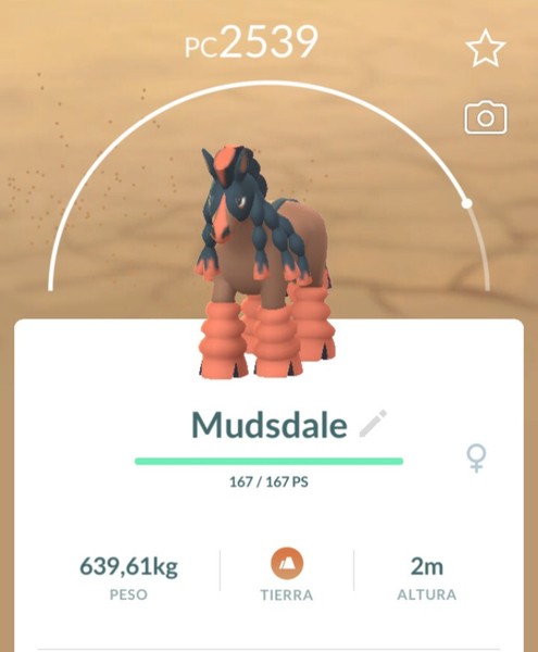 Pokemon Mudsdale - Pampross - Bourrinos (lv 30 PC or Higher) POKEMON GO