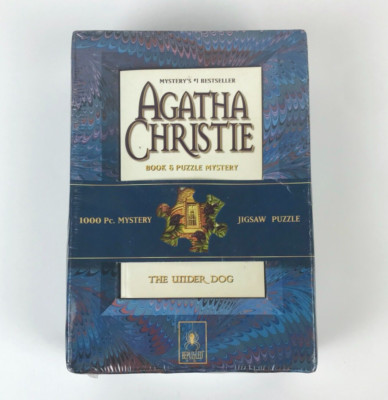 Agatha Christie The Under Dog Book & Puzzle Mystery 1000pc Mystery Jigsaw Puzzle