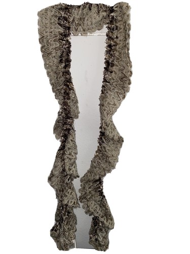 Charter Club Wheat Thick Ruffled Scarf NWT $42 - Picture 1 of 5
