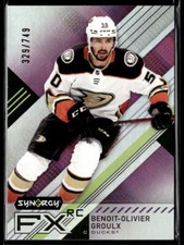 2021-22 UD Synergy FX Rookies Benoit-Olivier Groulx 329/749 #FXR-BG H8R3C