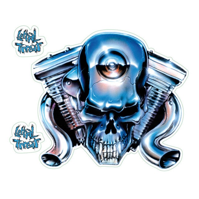 Sticker Sticker Decal Chrome Engine Head Motorcycle Biker Custom eBay