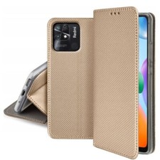 Edel Handy Tasche für Xiaomi Redmi 10C Schutz Hülle Klapp Case Etui Book GOLD