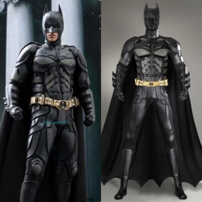 Batman Costume The Dark Knight Rises Cosplay Bruce Wayne Suit Handmade Halloween - Image 1 of 4
