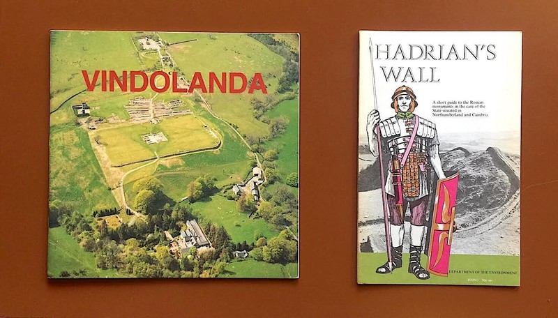 Vintage Map, Guidebooks for Hadrian’s Wall, Vindolanda