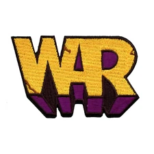WAR Alternative Pop Band Logo Embroidered Iron On Patch