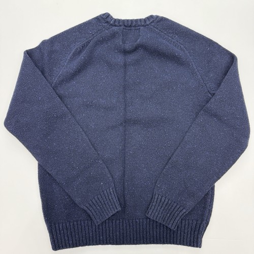 Suéter American Eagle Athletic Fit Cuello Redondo Para Hombre Mediano Parche en el Codo Azul - Imagen 7 de 7
