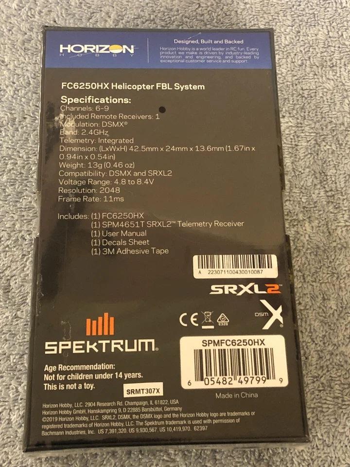 Spektrum FC6250HX Helicopter Flybarless Control System w/ SRXL2 Receiver - Image 3 of 4