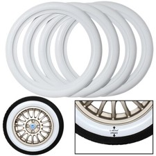 Portawall white rubber ring Standard 16" Wheel White wall tyre trim set of 4