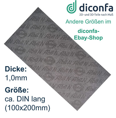diconfa Dichtungspapier Bogen Elring ABIL N DIN lang 100x200mm - 1,5mm stark