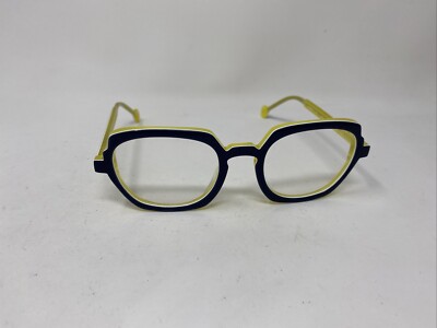 LA EYEWORKS ZECCA 727 BLUE YELLOW EYEGLASSES JN93