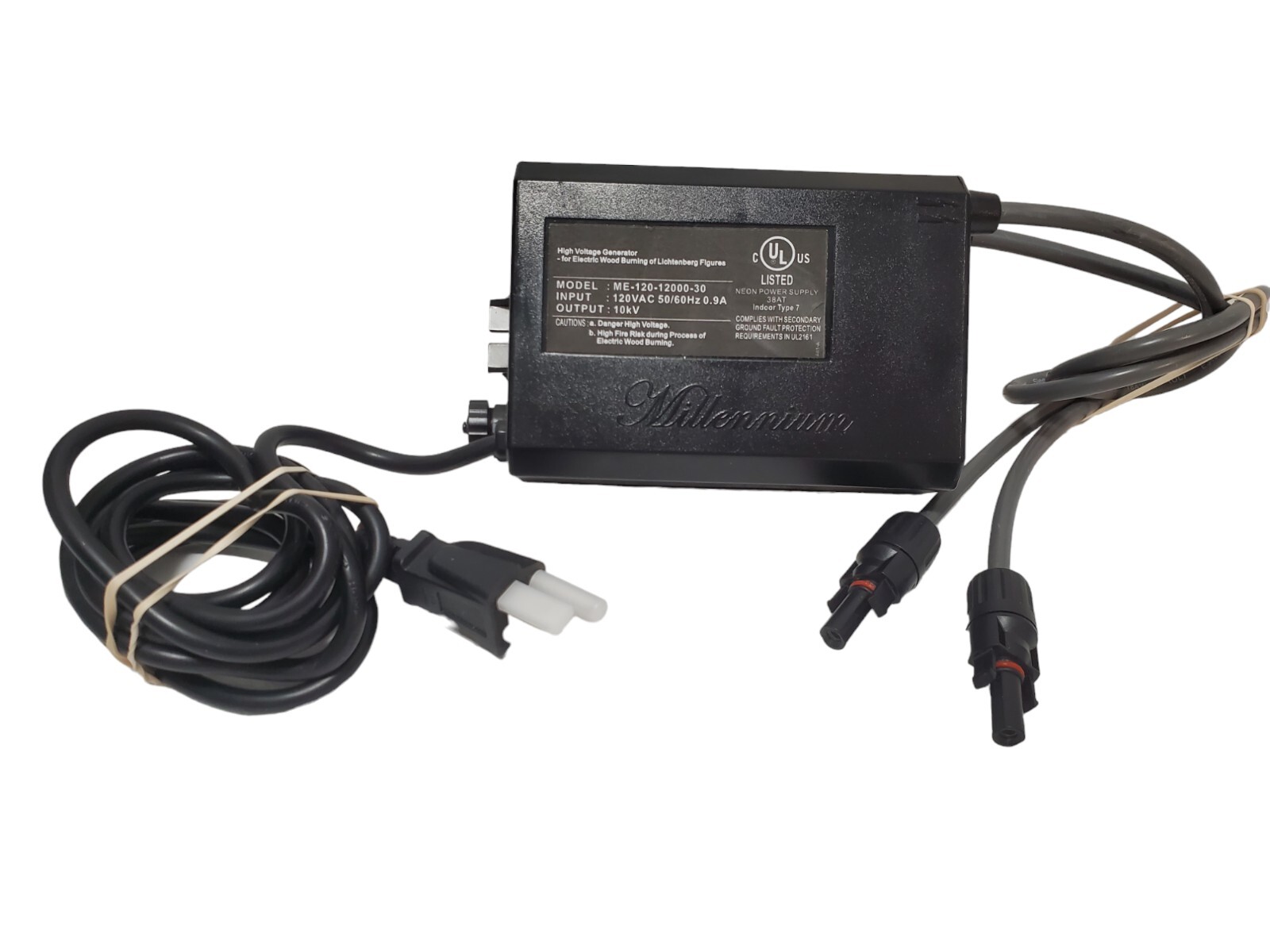 UL Listed Neon Sign Transformer – 120VAC, 5kV, 30mA With Pull Chain Switch