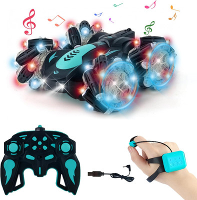 Gesture Sensing RC Stunt Car,360°Spins Double Sided Hand Controlled RC Car Glove