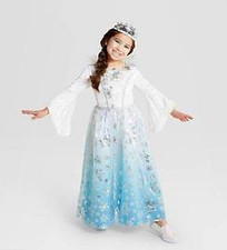Kids Light-Up Snow Princess Halloween Costume Hyde and Eek Dress Large 10-12