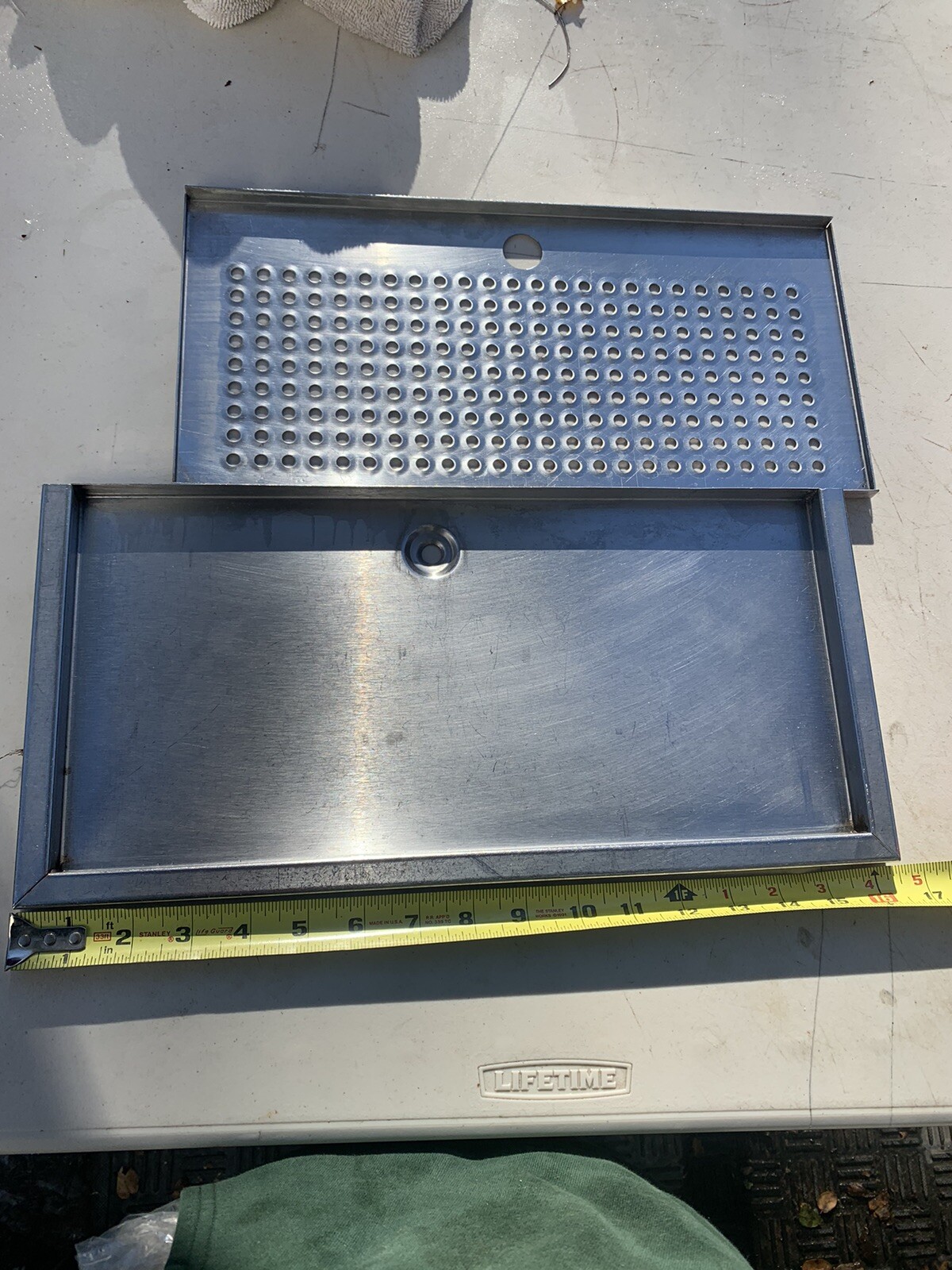 stainless steel drain tray eBay