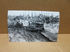 GUERRE 1939-45 campagne de France photo bulldozer armée US tire une remorque