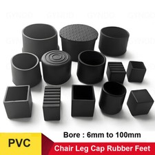 PVC Round Chair Leg Cap Rubber Feet Protector Pads Furniture Table Covers Bottom