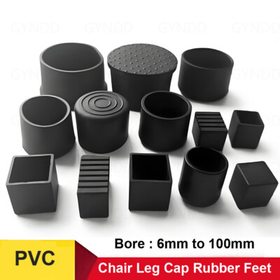 #ad PVC Round Chair Leg Cap Rubber Feet Protector Pads Furniture Table Covers Bottom $288.39