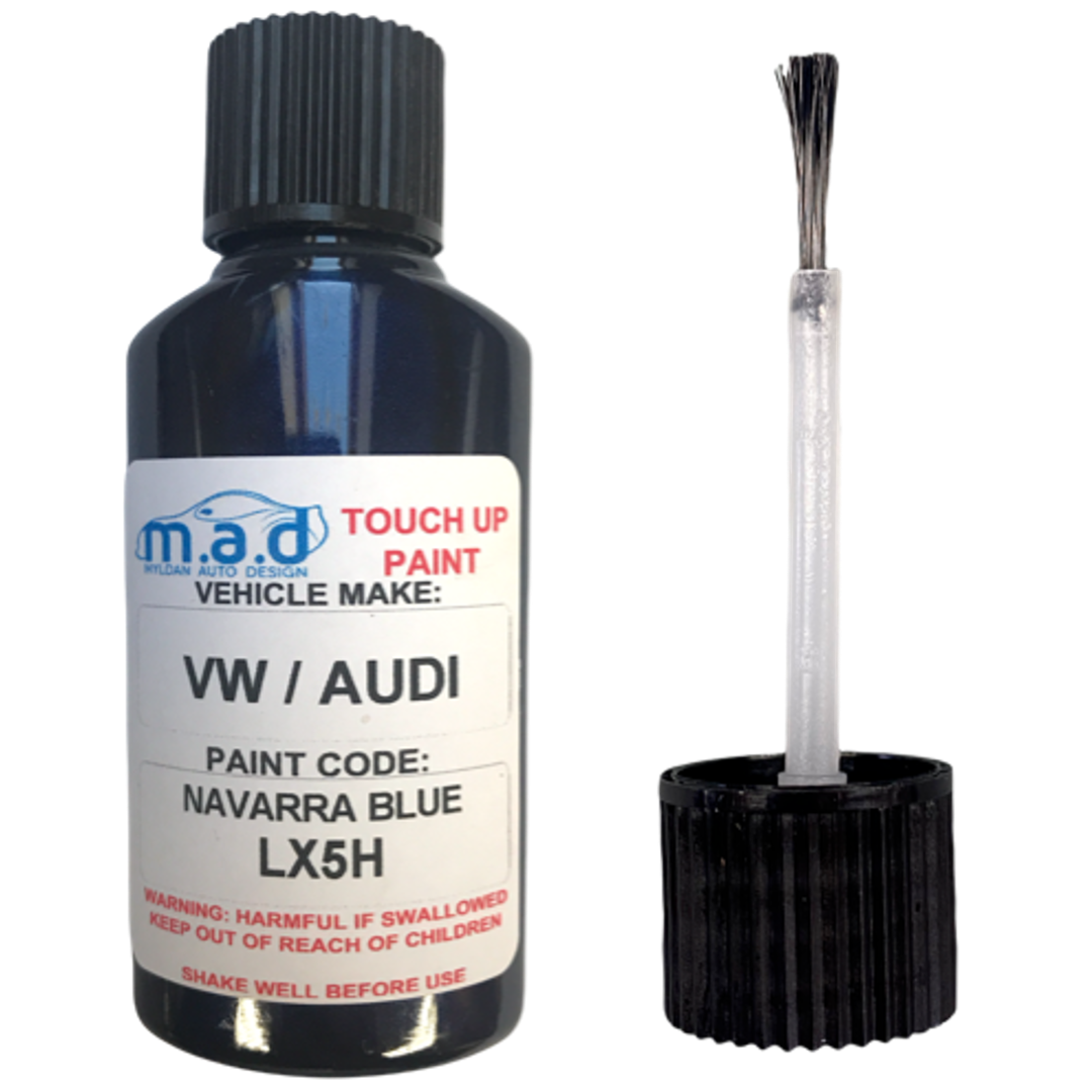 M.A.D AUDI NAVARRA BLUE LX5H PAINT TOUCH UP KIT 30ML A1 A3 A4 A5 A6 TT