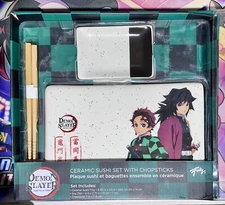 Just Funky - Demon Slayer Ceramic Sushi Set w/ Chopsticks Set