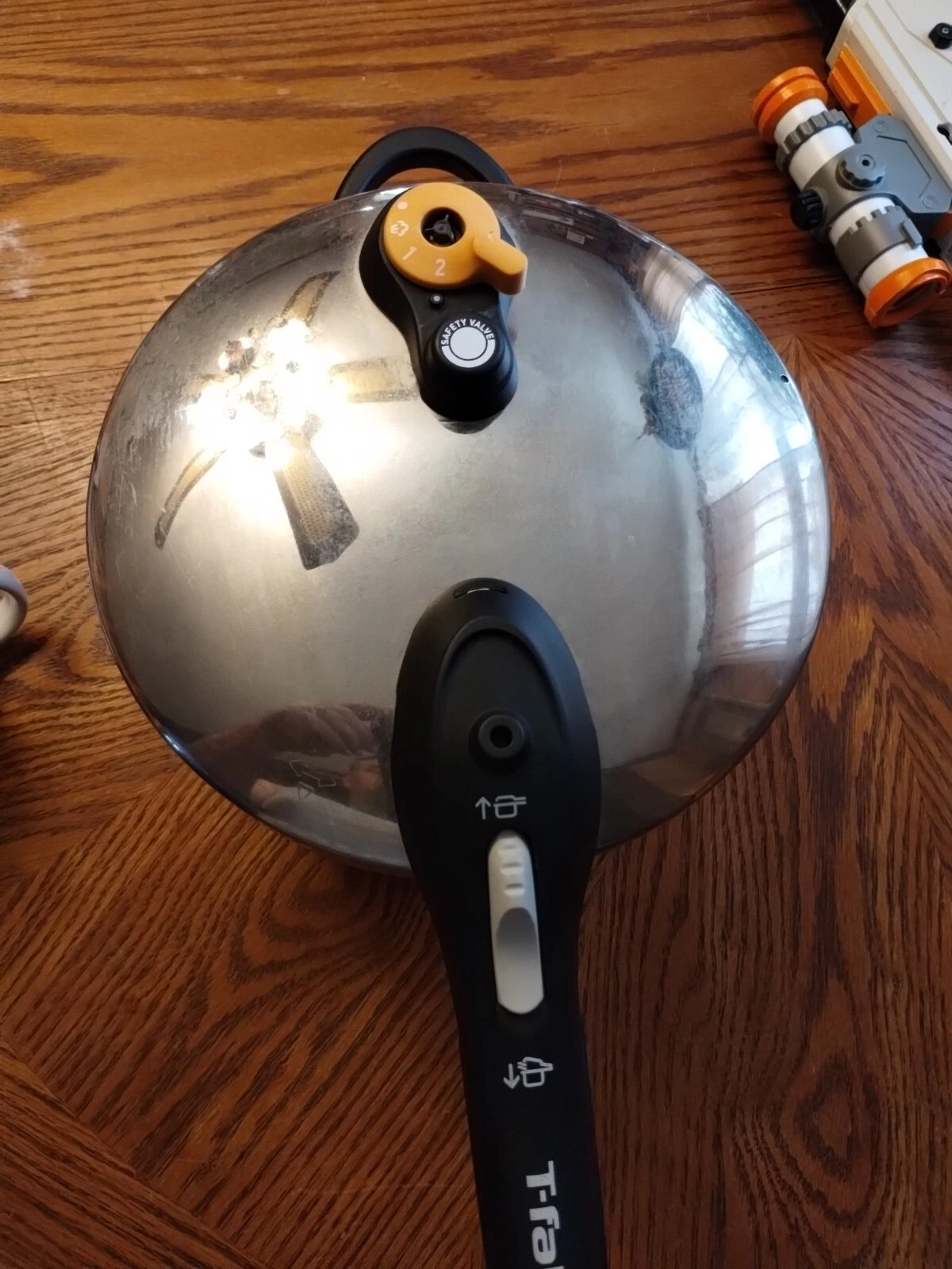 T-Fal Stainless Steel Pressure Cooker P25107 6.3Qt Gas Electric Induction