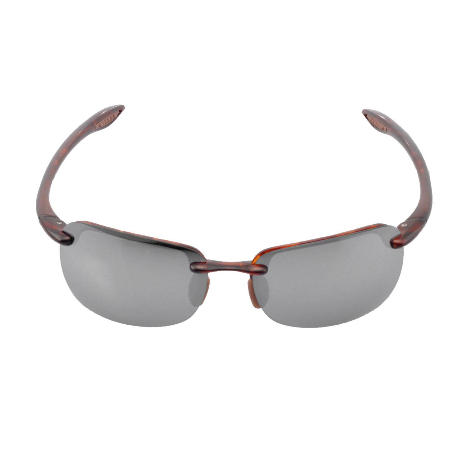 Walleva Polarized Titanium+Black Replacement Lenses For Maui Jim Sandy