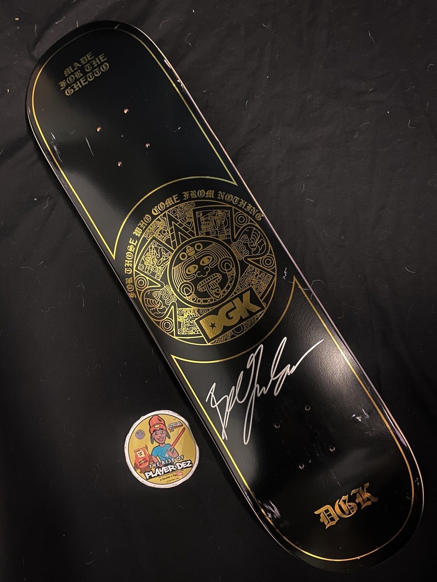 RARE SIGNED Boo Johnson DGK Skateboard Deck Aztec Calendar Dirty
