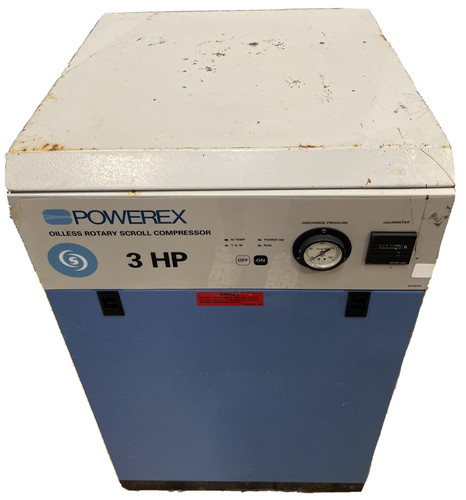 POWEREX SLP030641 Oilless Rotary Scroll Compressor 460V 3 Phase - 3 HP