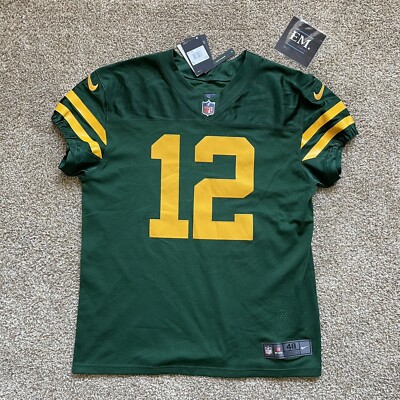Men's Size 48 Aaron Rodgers Throwback Green Bay Packers Nike